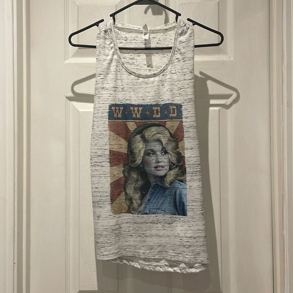 WWDD What would dolly do tank top SZ small - Picture 1 of 4